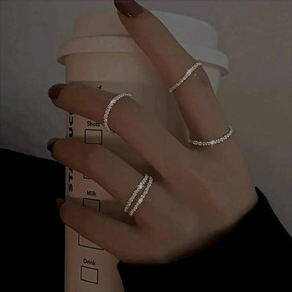 Bague Cœur Noir Bicolore Punk - Saylana