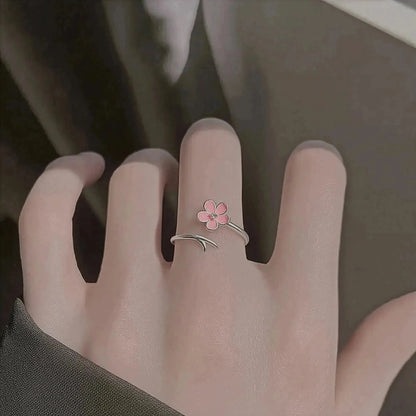 Bague Fleur Zircon Ajustable - Saylana