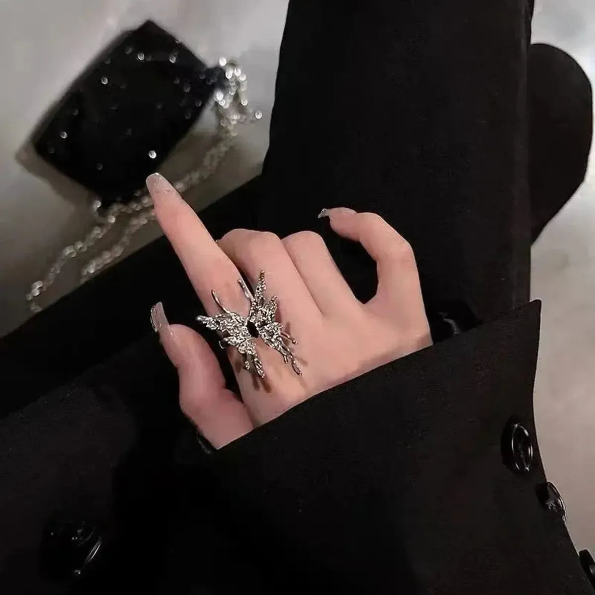 Bague Serpent Ouverte Gothique-Saylana