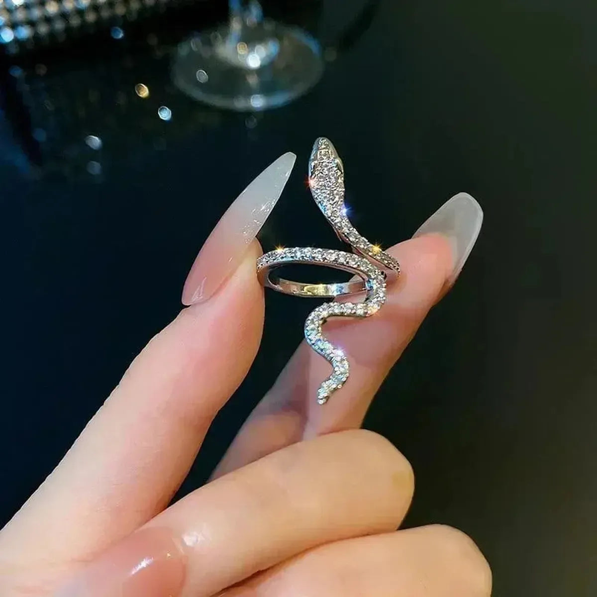 Bague Serpent Ouverte Gothique-Saylana
