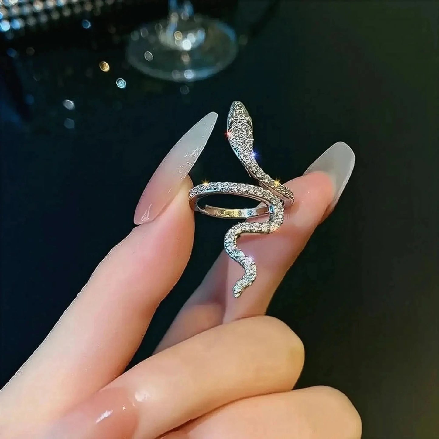 Bague Serpent Ouverte Gothique - Saylana