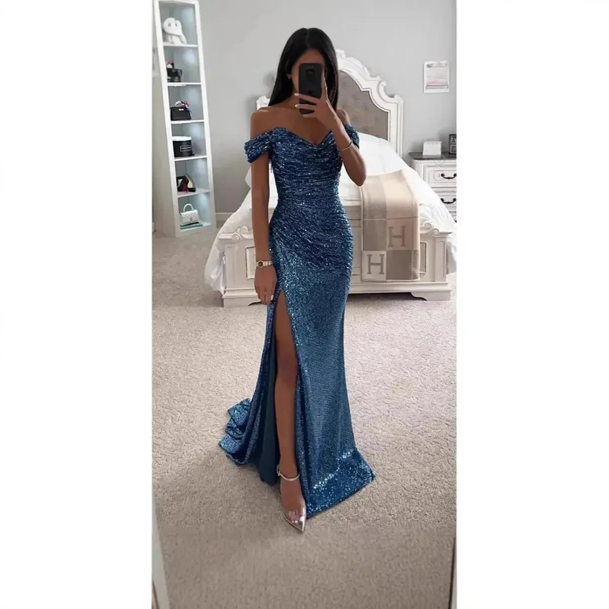 Ballgown Légère & Sexy Effet Scintillant-Saylana