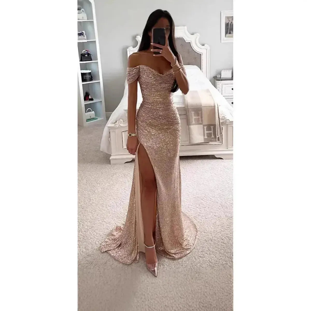 Ballgown Légère & Sexy Effet Scintillant-Saylana