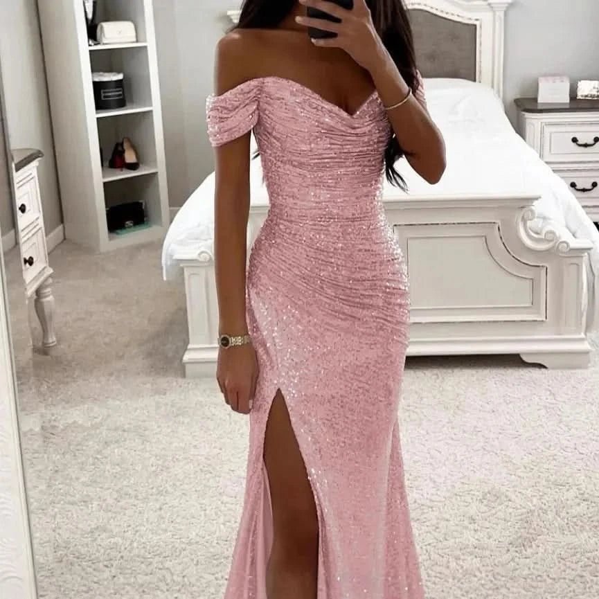 Ballgown Legere Sexy Effet Scintillant - Saylana