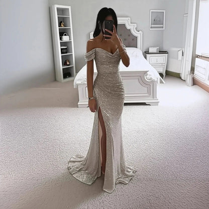 Ballgown Legere Sexy Effet Scintillant - Saylana