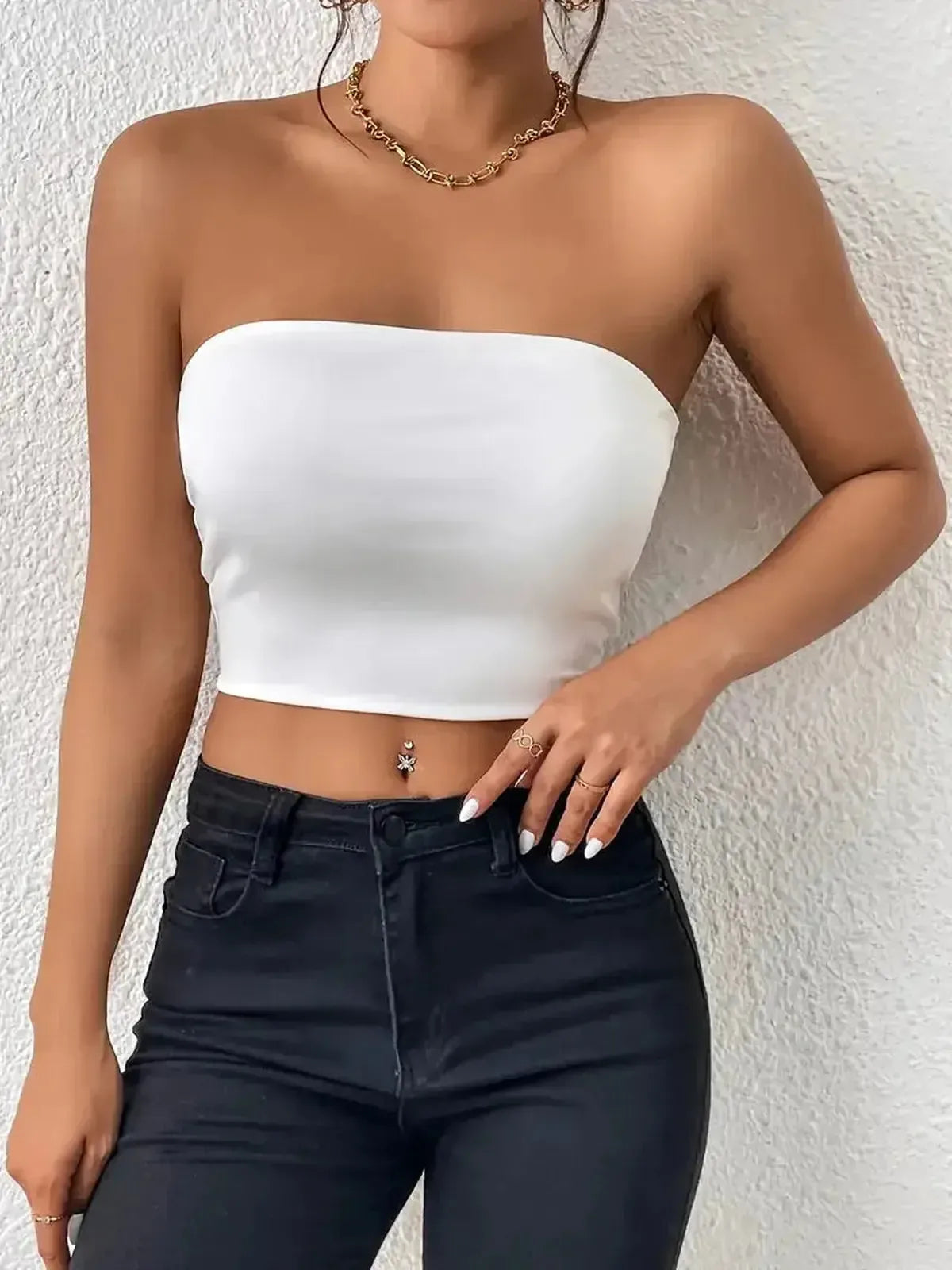 Bandeau moulant uni extensible-Saylana