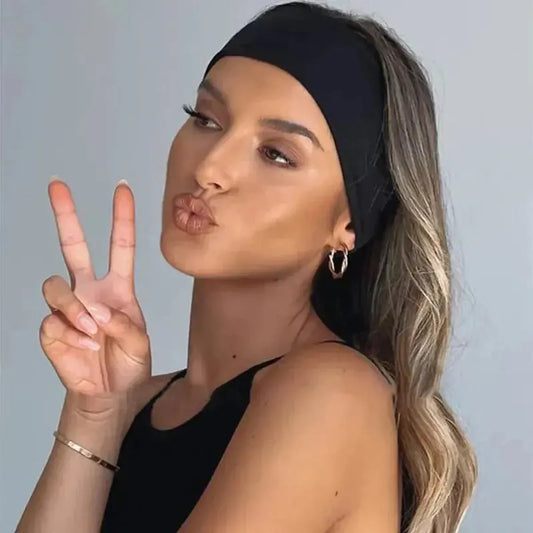 Bandeau Turban Uni Élastique-Saylana