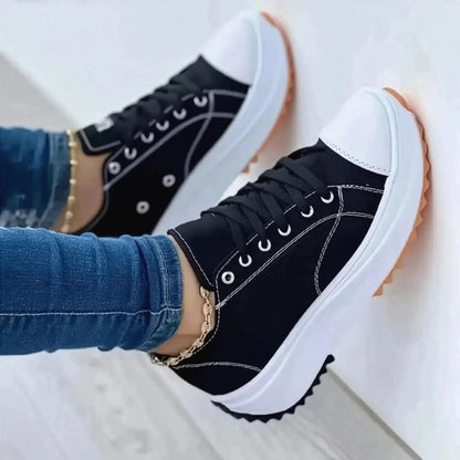 Baskets Basses Toile Uni Été - Automne - Saylana