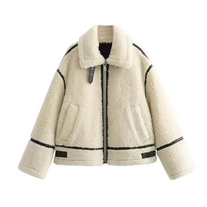 Biker Imitation Fourrure Chic-Saylana