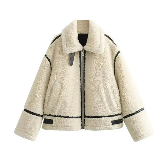 Biker Imitation Fourrure Chic-Saylana