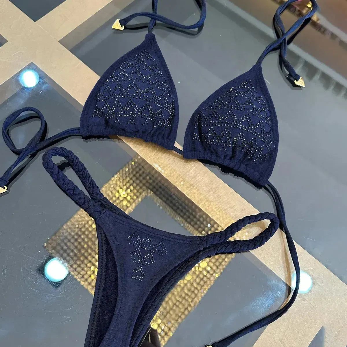 Bikini Diamant Brillant & Floral-Saylana