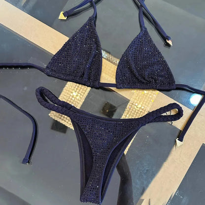 Bikini Diamant Brillant & Floral-Saylana