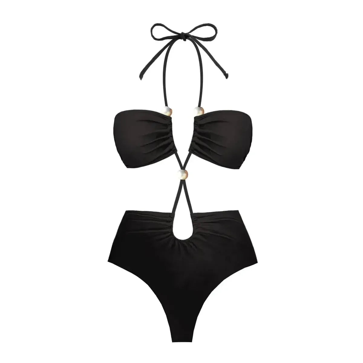 Bikini Perlé 3 Pièces Blanc & Élégant-Saylana