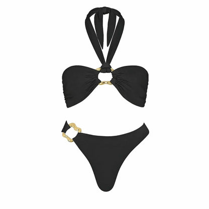 Bikini Perlé 3 Pièces Blanc & Élégant - Saylana