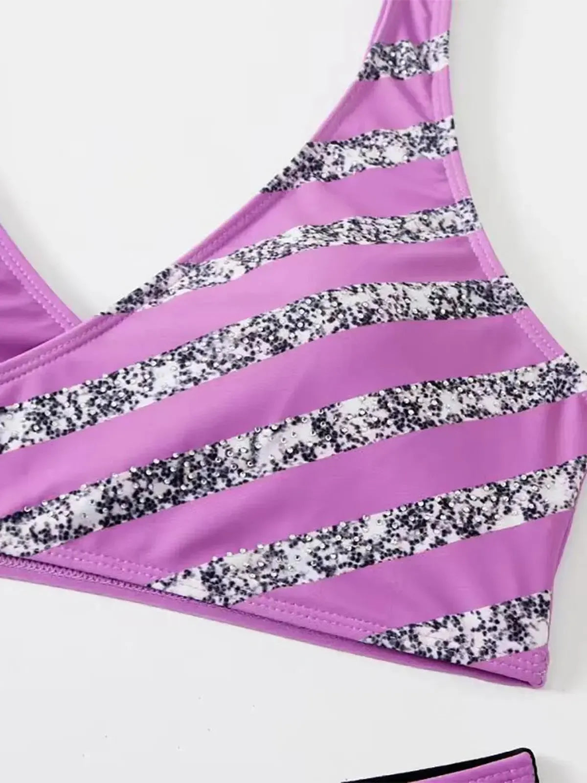 Bikini Rayé Brésilien 2 Pièces-Saylana