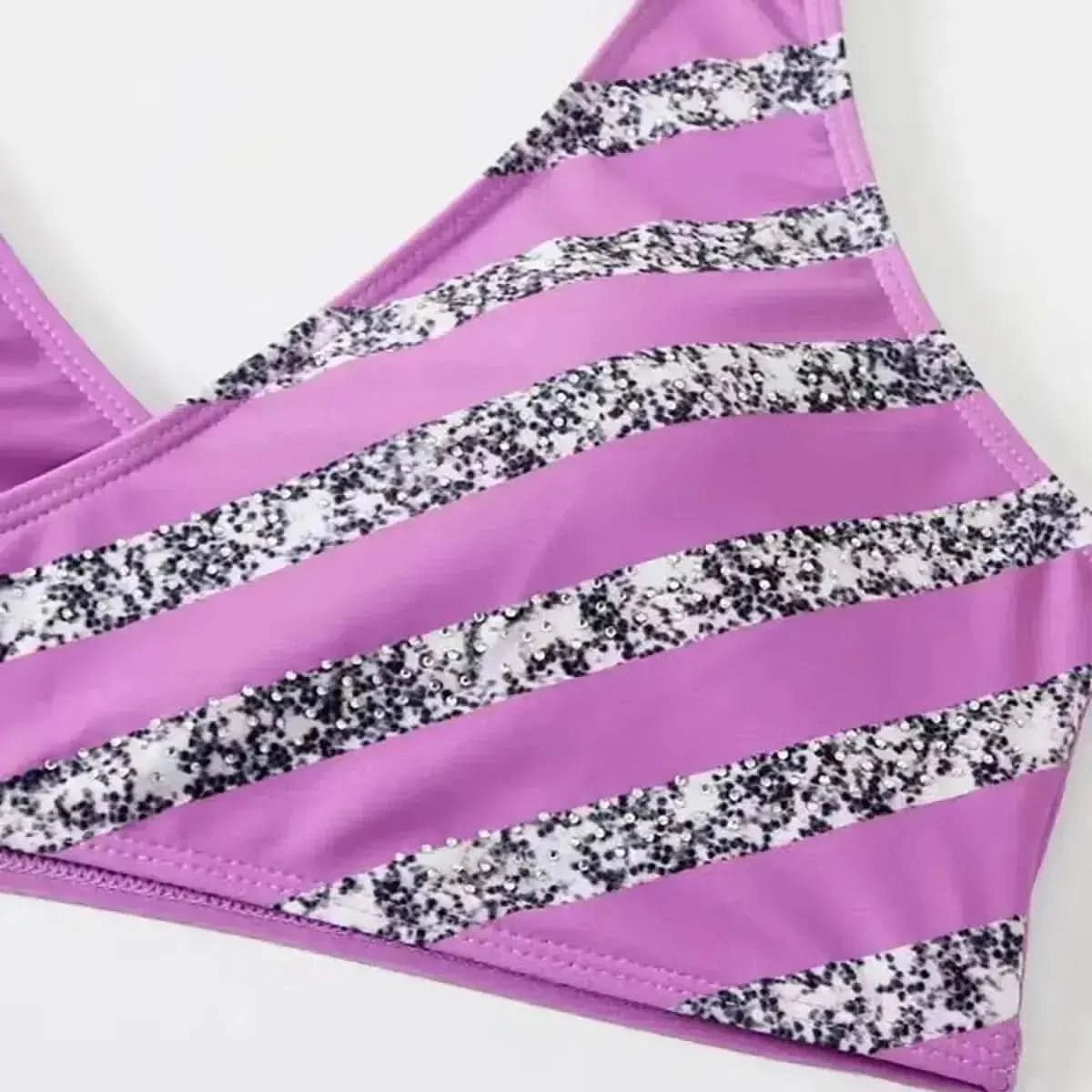 Bikini Rayé Brésilien 2 Pièces - Saylana