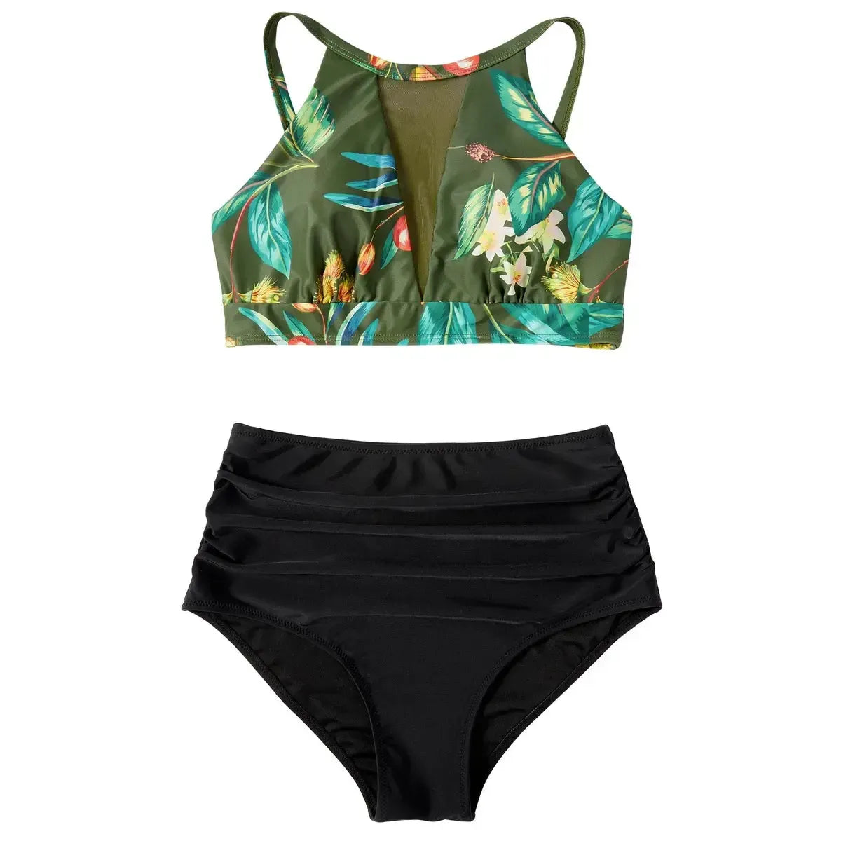 Bikini Taille Haute Imprimé-Saylana