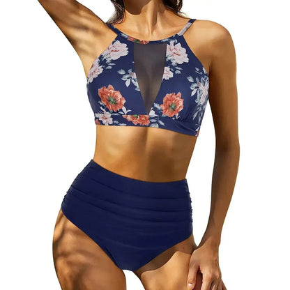 Bikini Taille Haute Imprimé-Saylana