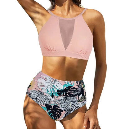 Bikini Taille Haute Imprimé-Saylana