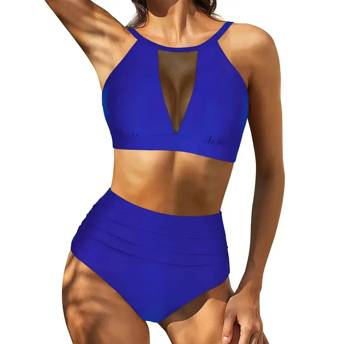 Bikini Taille Haute Imprimé-Saylana