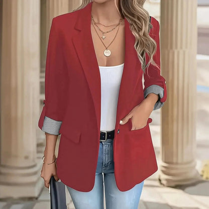 Blazer Casual Manches Relevées - Saylana