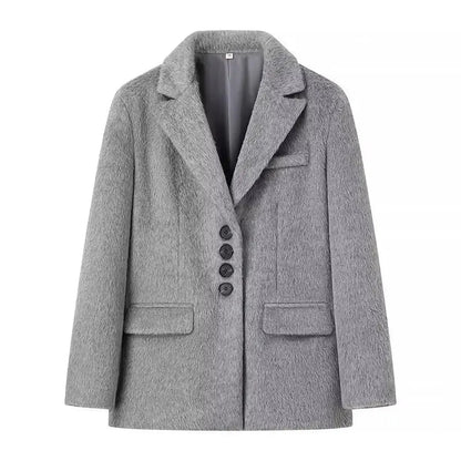 Blazer Chaud Col Revers-Saylana