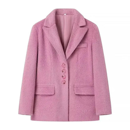 Blazer Chaud Col Revers-Saylana