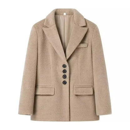Blazer Chaud Col Revers-Saylana