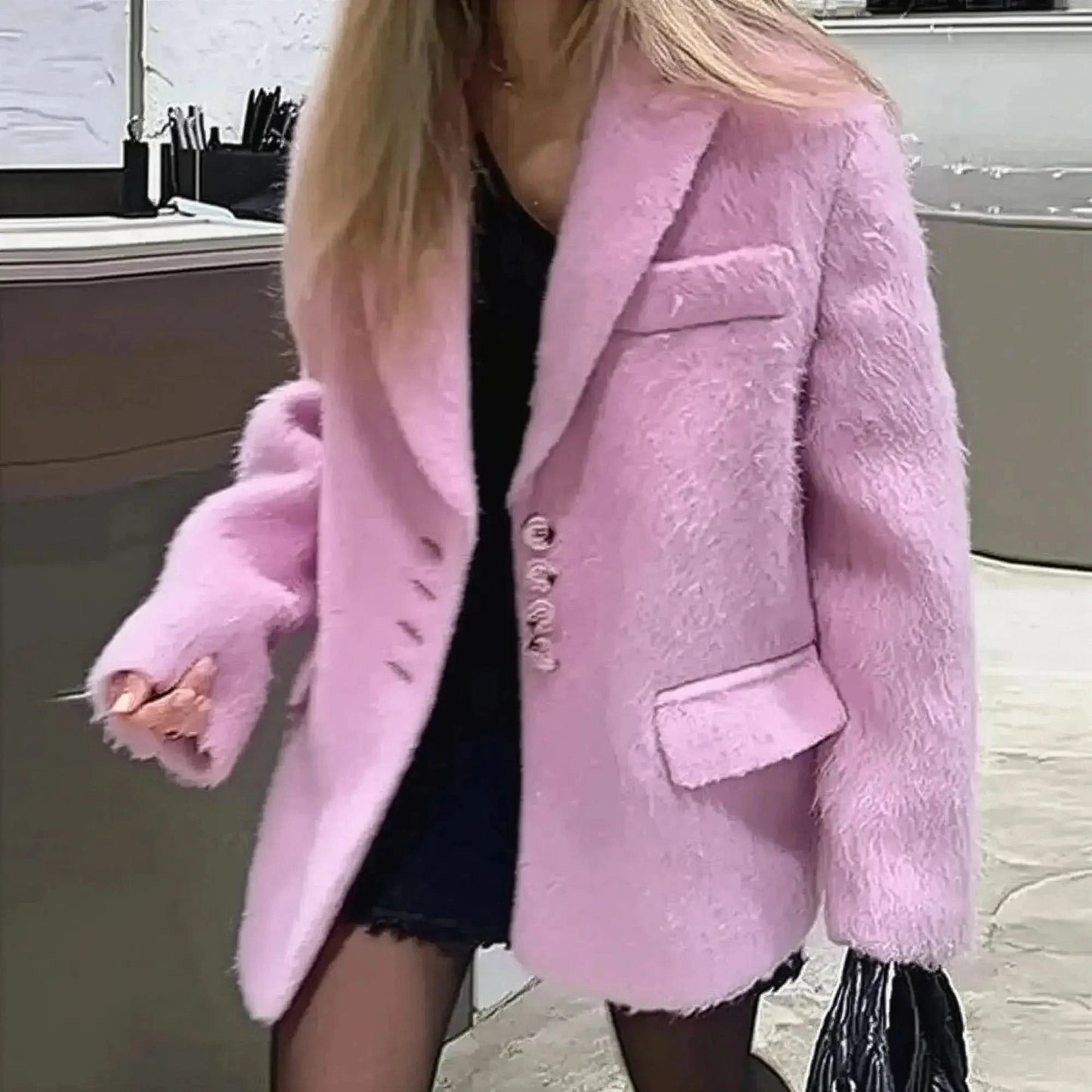 Blazer Chaud Col Revers - Saylana