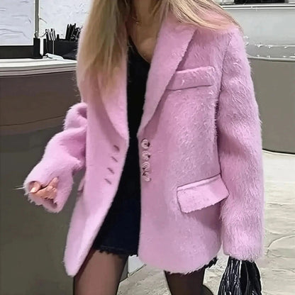 Blazer Chaud Col Revers - Saylana