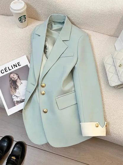 Blazer Chic Monobreasted Hiver-Saylana