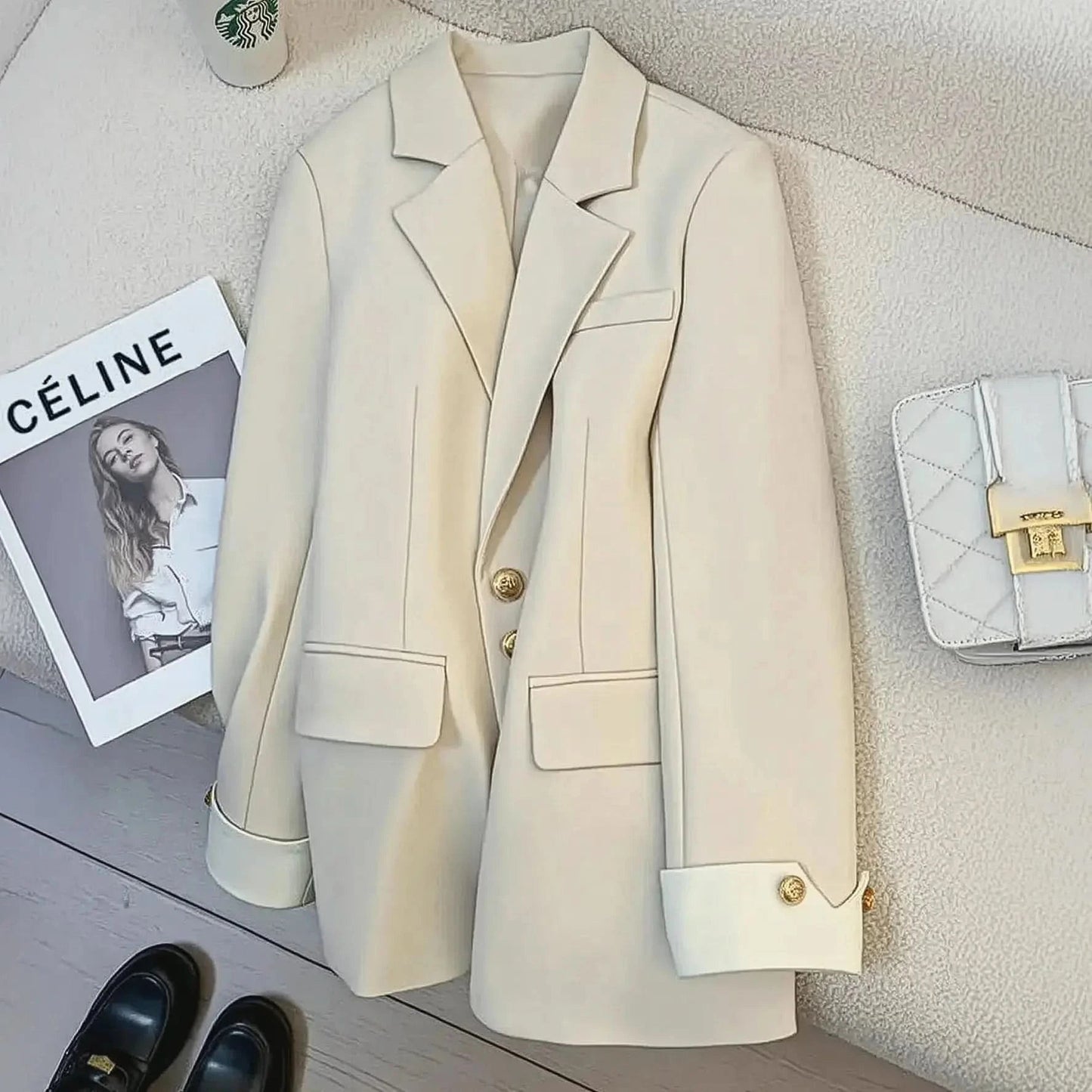 Blazer Chic Monobreasted Hiver - Saylana