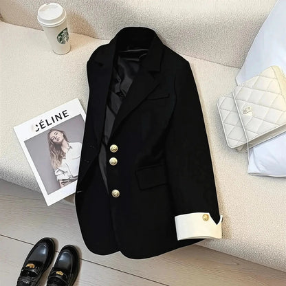 Blazer Chic Monobreasted Hiver - Saylana