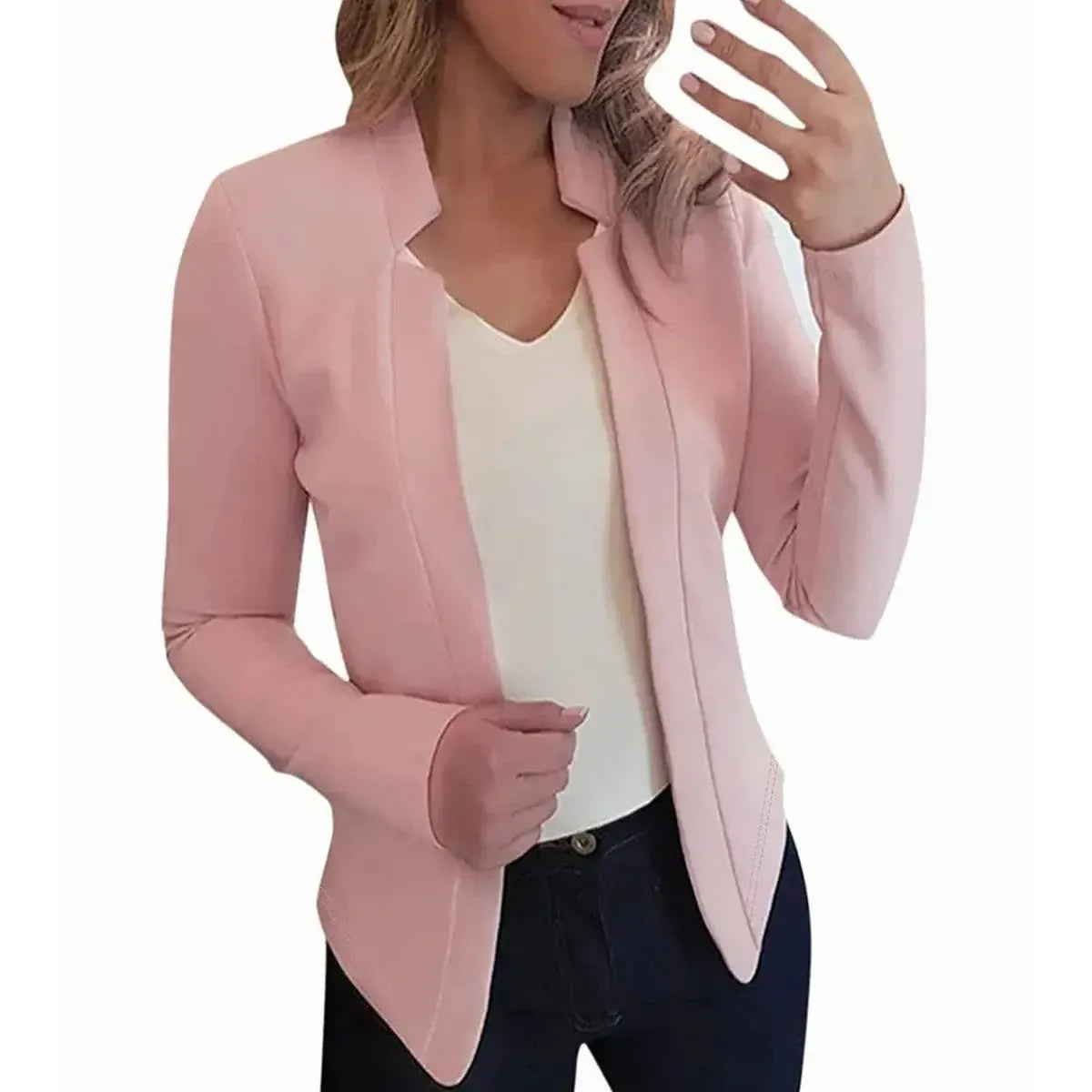 Blazer Fin Blanc Slim-Saylana