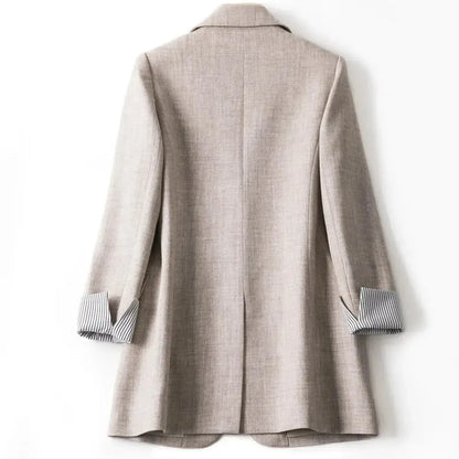 Blazer Printemps Carreaux Chic-Saylana