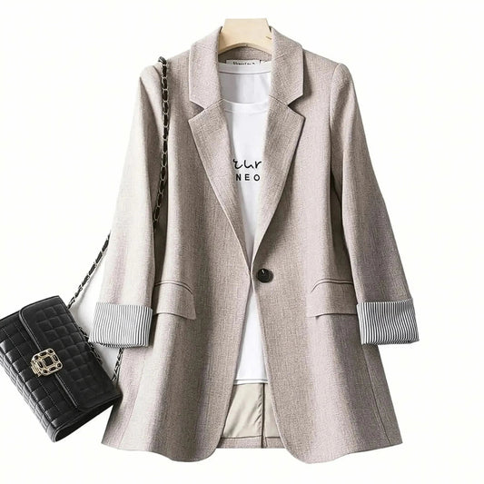 Blazer Printemps Carreaux Chic - Saylana