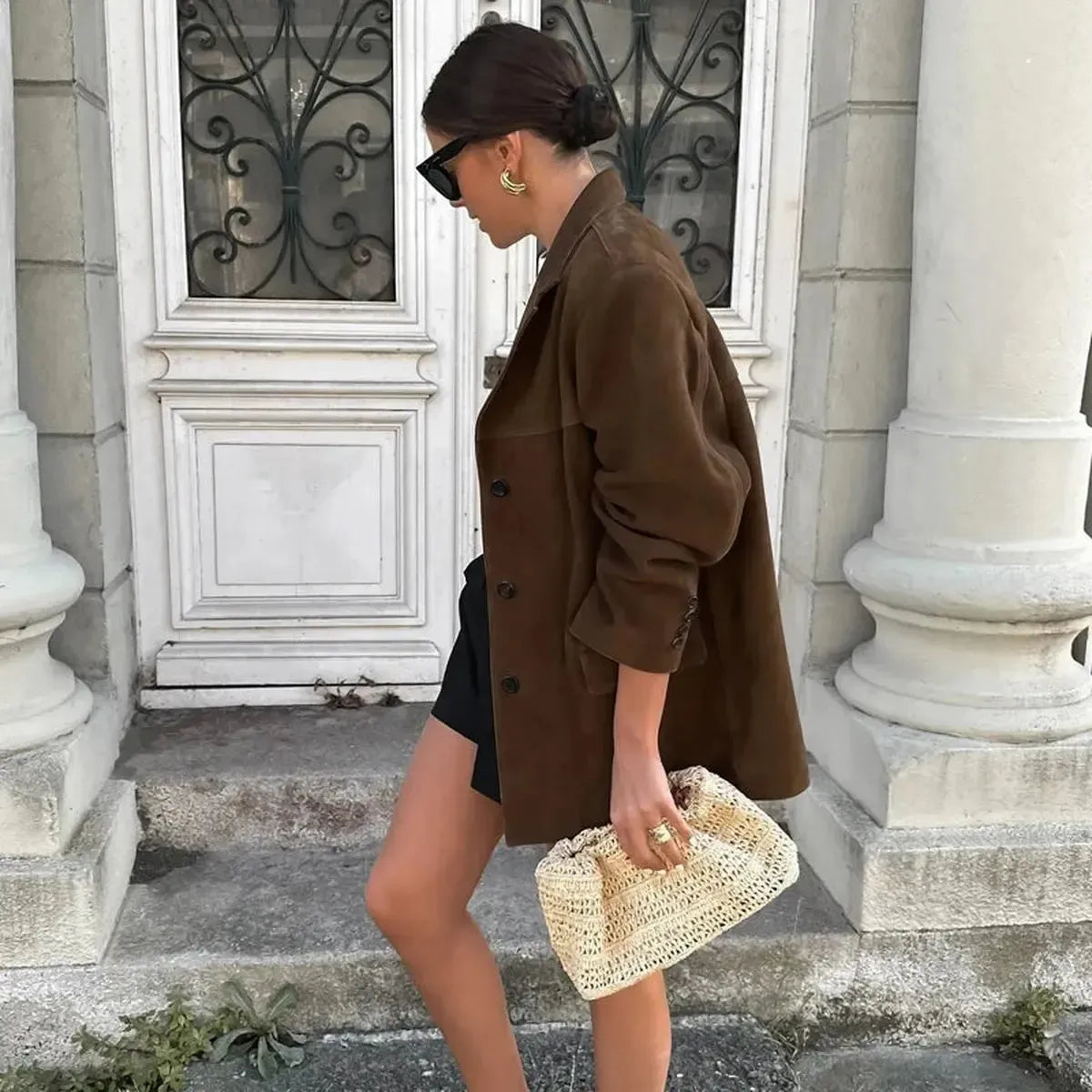 Blazer Suédine Printemps-Saylana