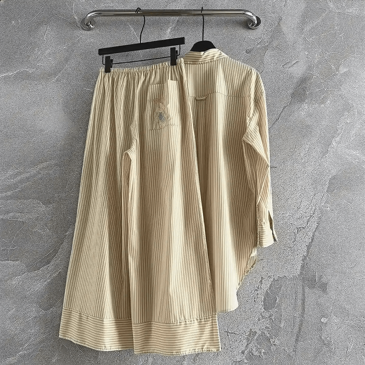 Blouse Ample avec Poche + Pantalon Large - Saylana