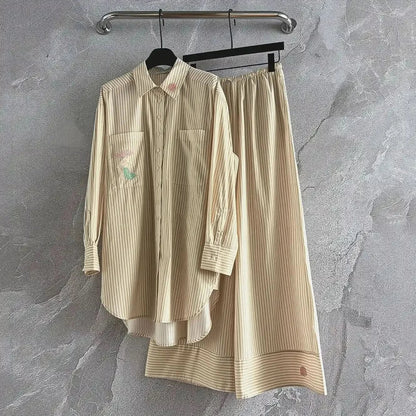 Blouse Ample avec Poche + Pantalon Large - Saylana