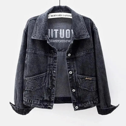 Blouson Slim Denim Mi-Saison-Saylana