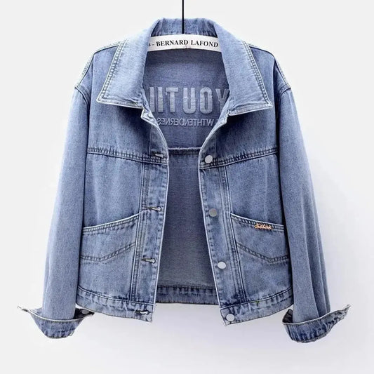 Blouson Slim Denim Mi-Saison-Saylana
