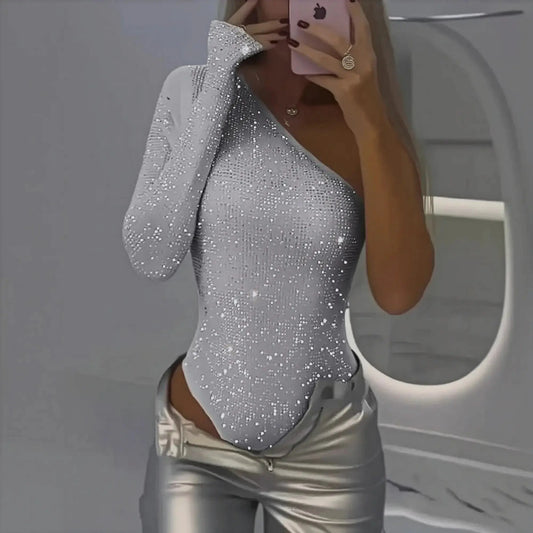 Body Asymétrique à Sequins Saylana
