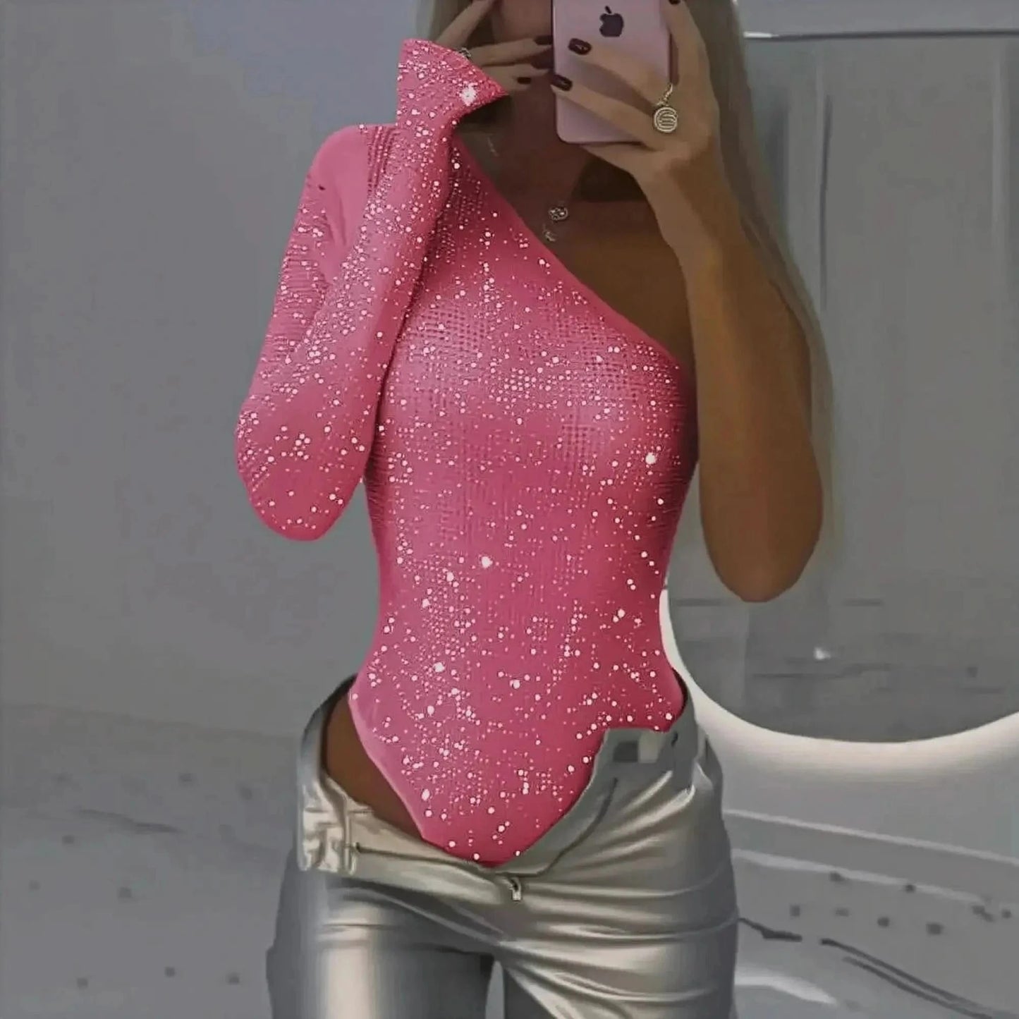 Body Asymétrique à Sequins - Saylana