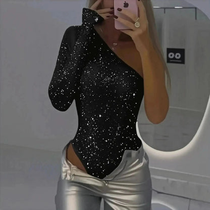 Body Asymétrique à Sequins - Saylana