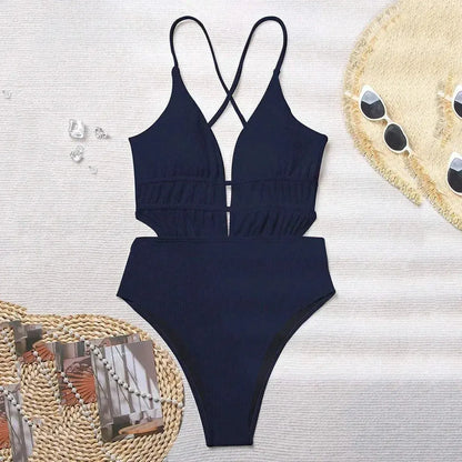 Body Bain Noir Échancré Dos Nu-Saylana