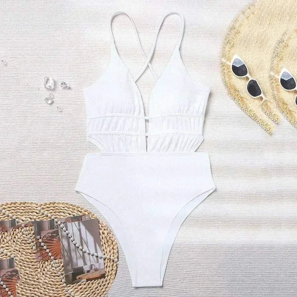 Body Bain Noir Échancré Dos Nu-Saylana
