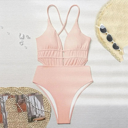 Body Bain Noir Échancré Dos Nu - Saylana