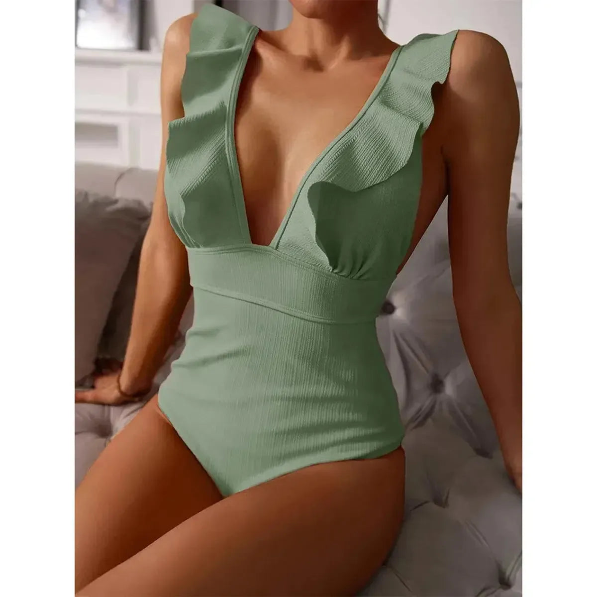 Body Bain Volants Push-Up Été-Saylana