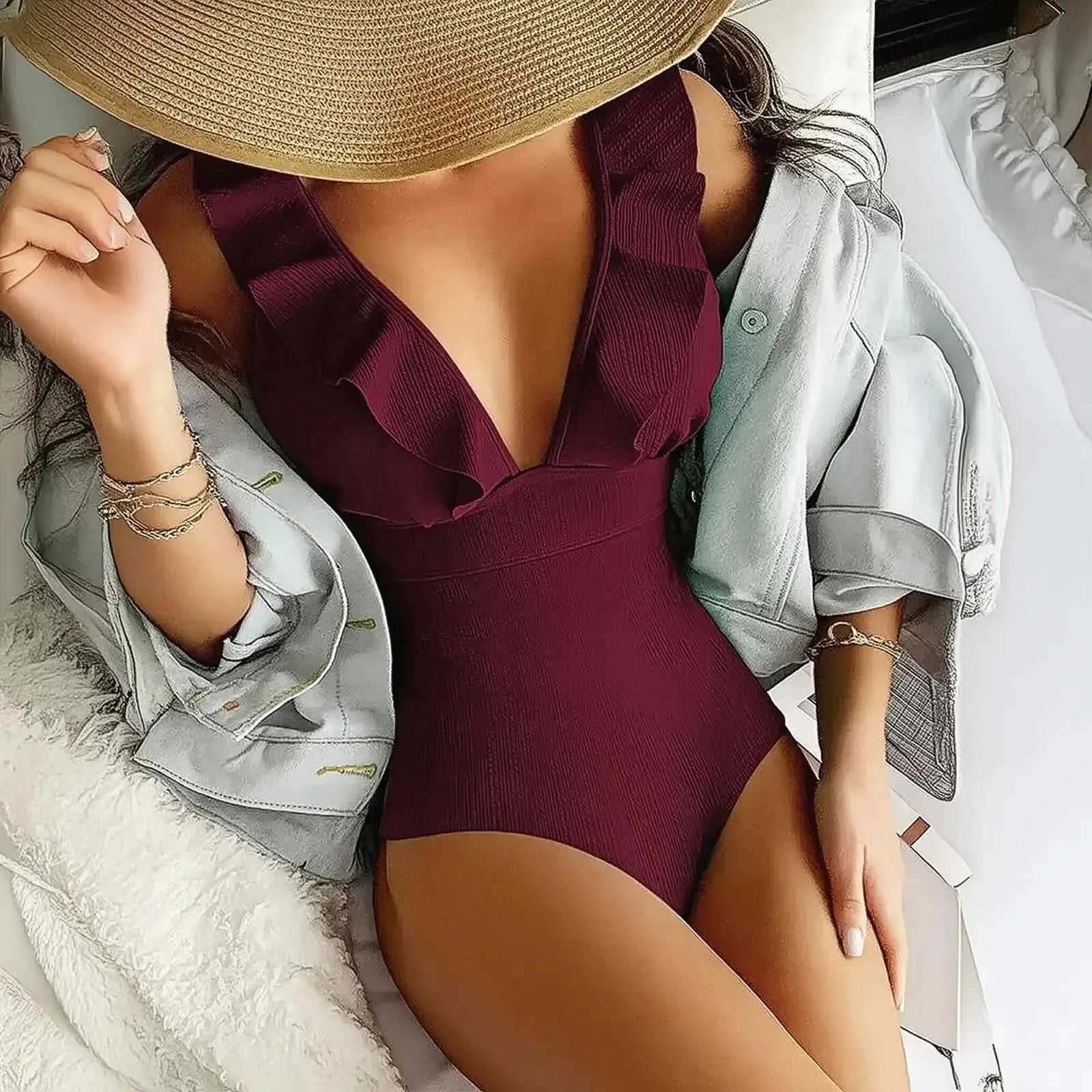 Body Bain Volants Push - Up Été - Saylana