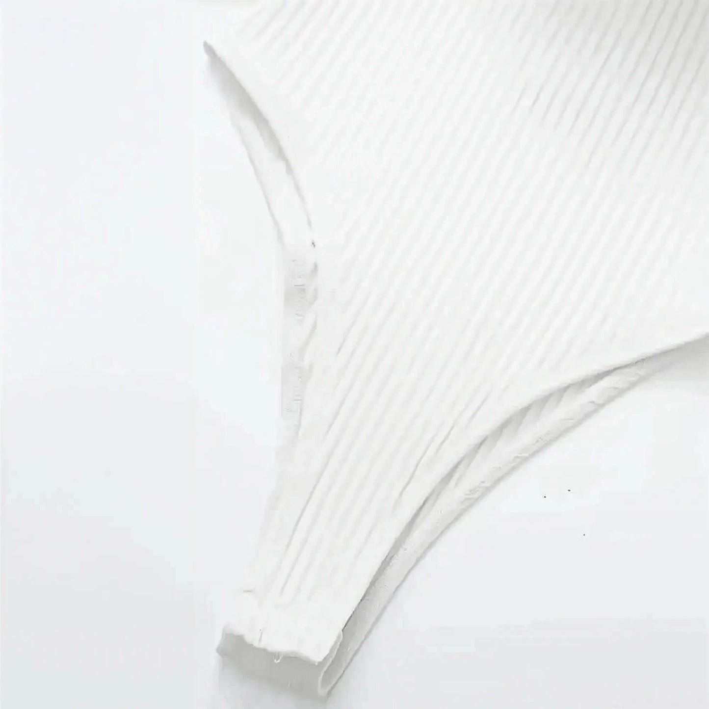 Body Côtelé à Volants Femme Chic - Saylana